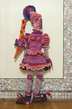 Pipe cleaner sculpture by Ted Fullwood
